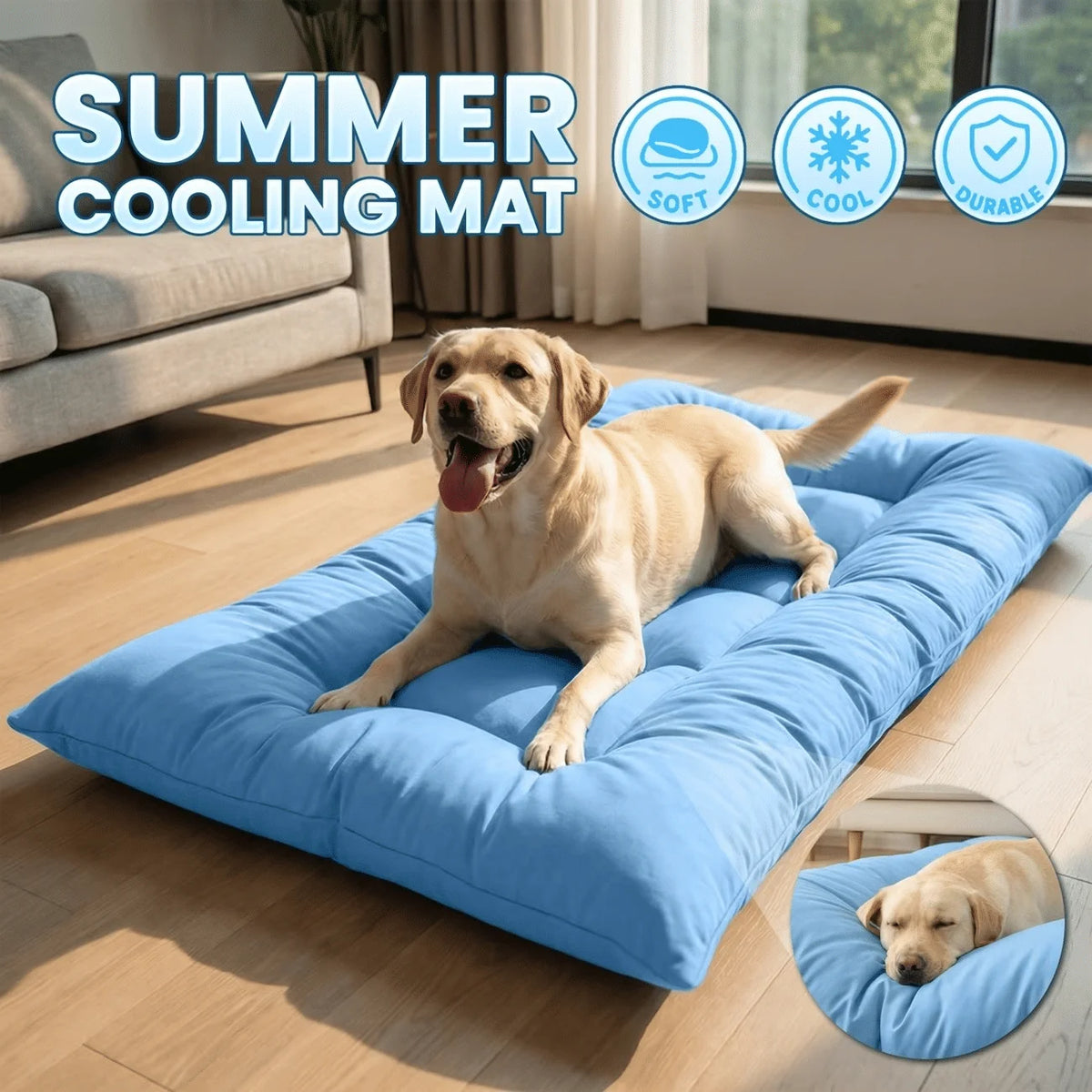 Comfortable Cooling Plush Dog Sofa Bed With Non Slip Bottom