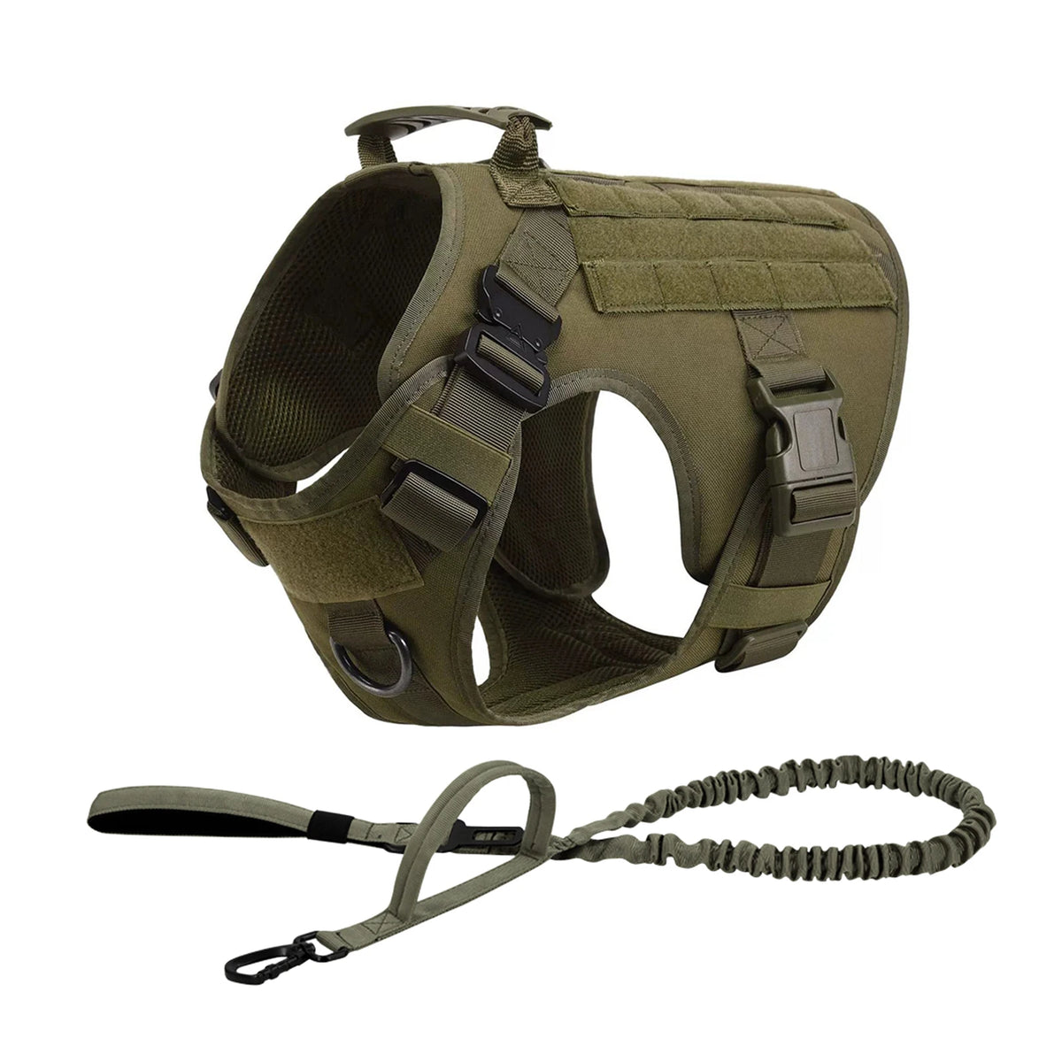 PetraVel Tactical Dog Harness With Adjustable Chest Plate