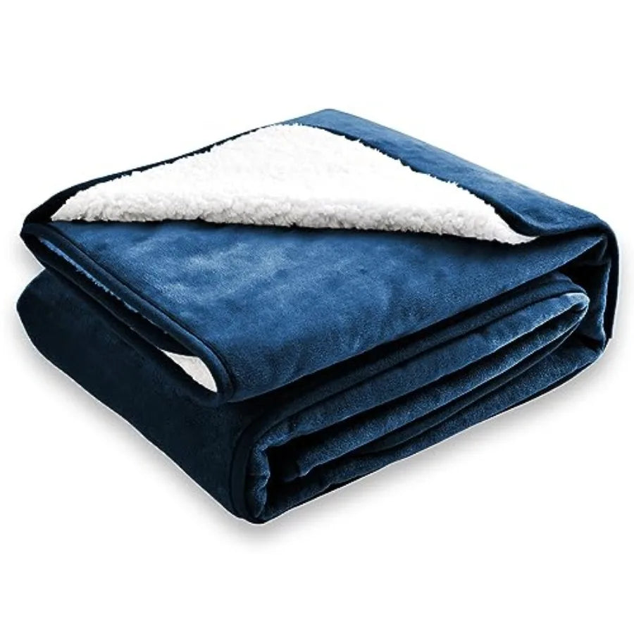 Waterproof Blanket for Bed Couch Sofa, Soft Liquid Pee Proof Pet Blanket for Dog Puppy Cat, Reversible Sherpa Fleece Furniture