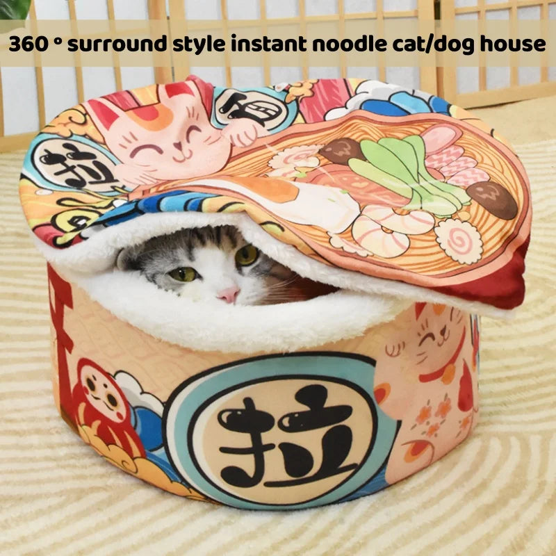 Warm Soft Pet Nest Dog And Cat Bed Indoor Comfortable Cushion Removable Washable for Small to Medium Sized Dogs And Cats
