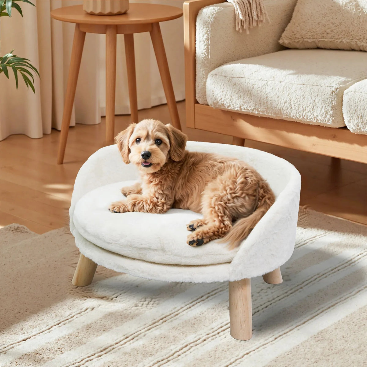 Borwart Elevated Pet Sofa Bed With Removable Waterproof Cover