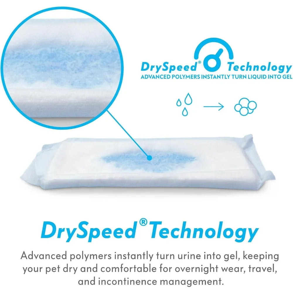 Disposable Dog Diaper Booster Pads Flow-Through Absorbent Inserts