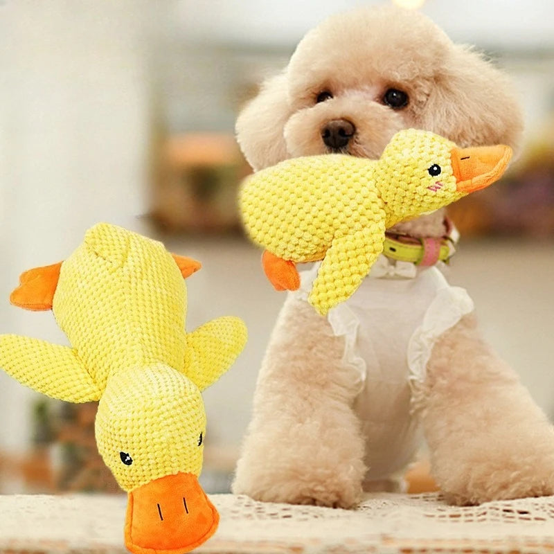 Plush Duck Dog Toy Bite Resistant Chew Toy For Dogs