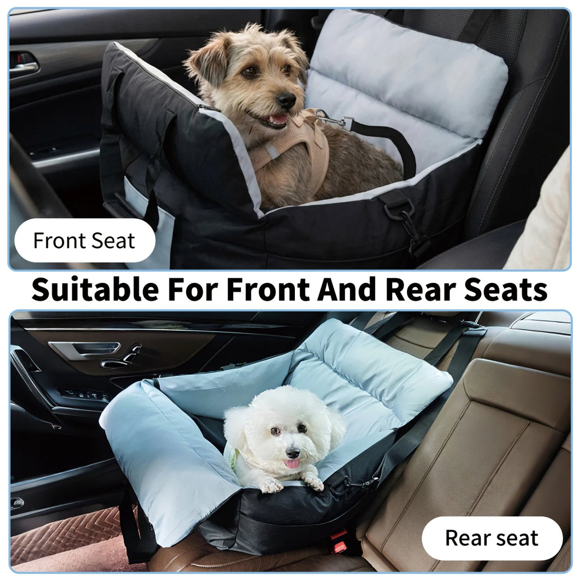 Bingopaw Washable Dog Car Seat With Breathable Cushion