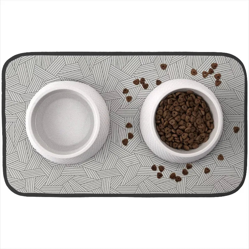 Pet Bowl Mat for Cleaner Floors and Spill Protection