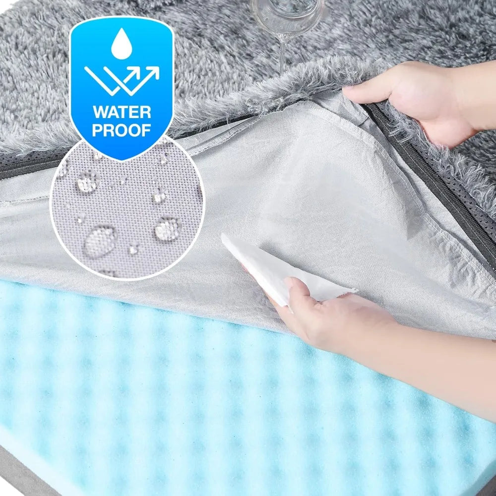 Premium Foldable Orthopedic Memory Foam Waterproof Pet Bed
