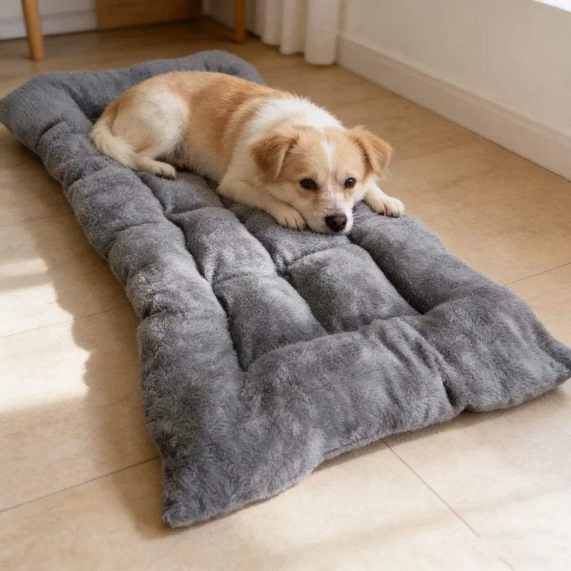Ultra Soft Plush Dog Bed Comfortable Pet Crate Floor Mat