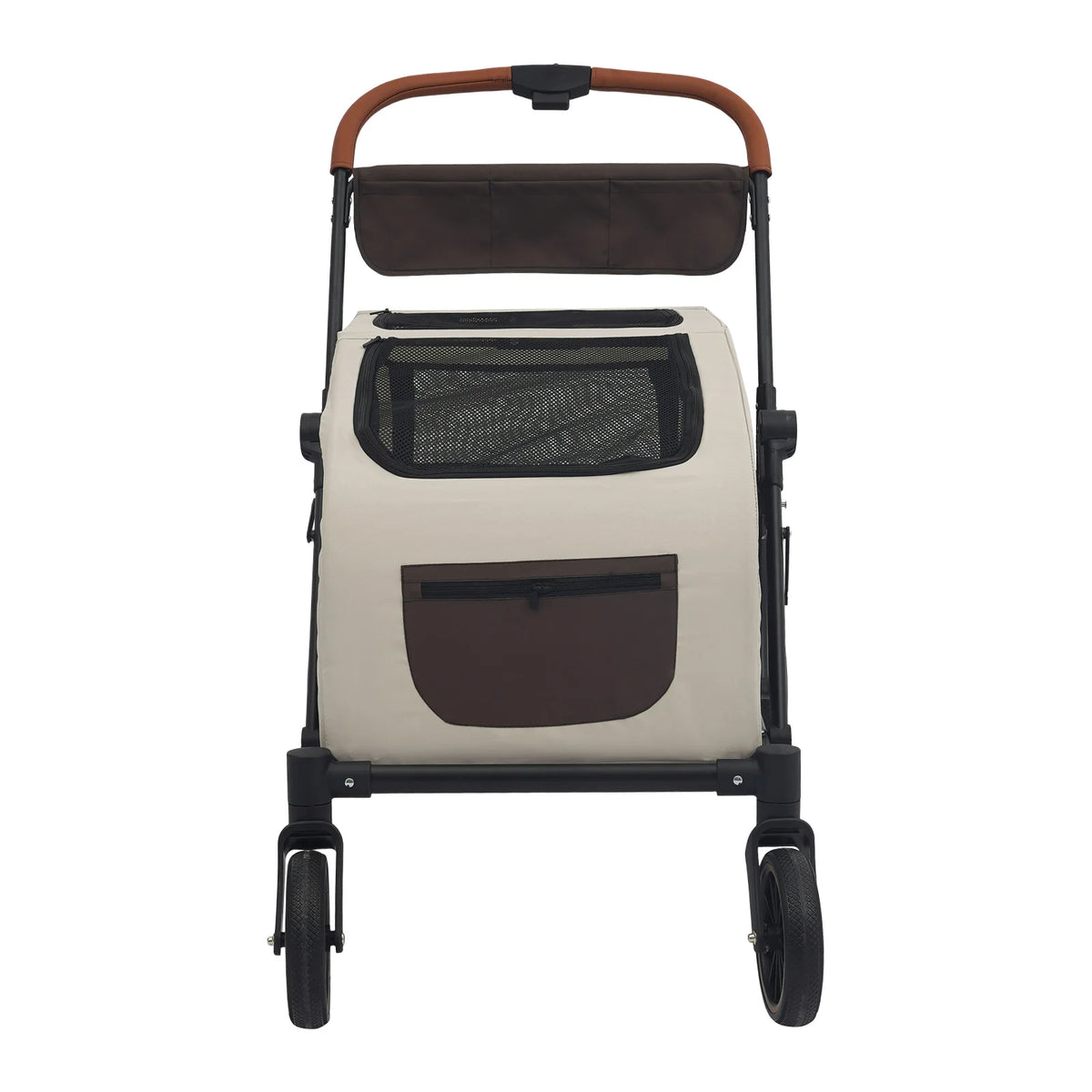 Foldable Dog Stroller with Detachable Cabin for Medium to Large Dogs Spacious Pet Stroller with Mesh Windows