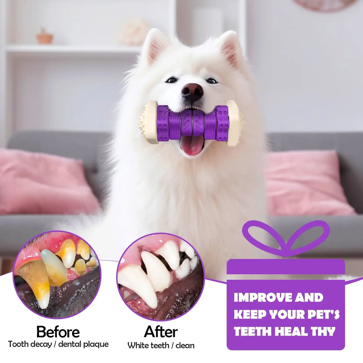 Interactive Dog Chew Toy for Aggressive Chewers and Enrichment Activities