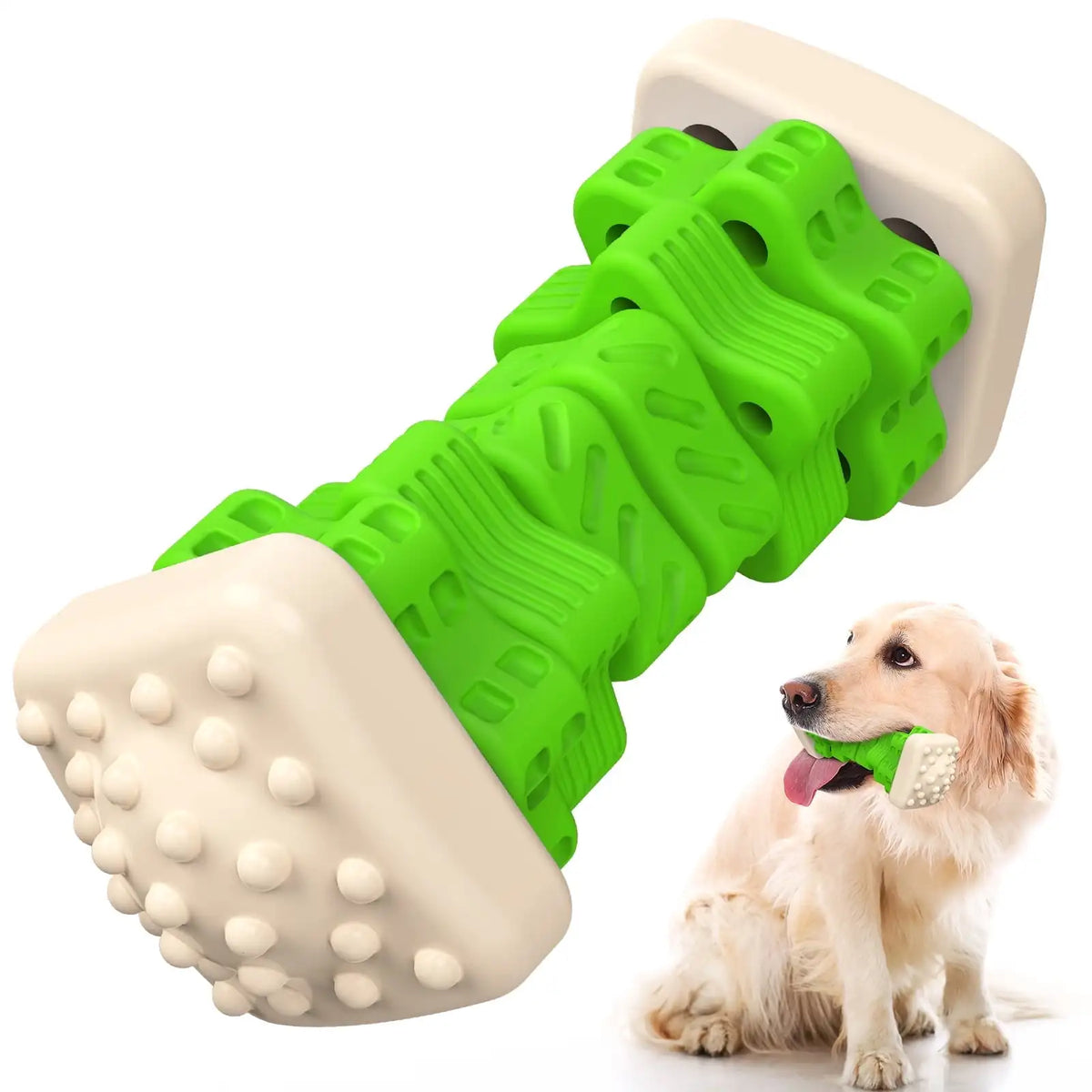 Interactive Dog Chew Toy for Aggressive Chewers and Enrichment Activities