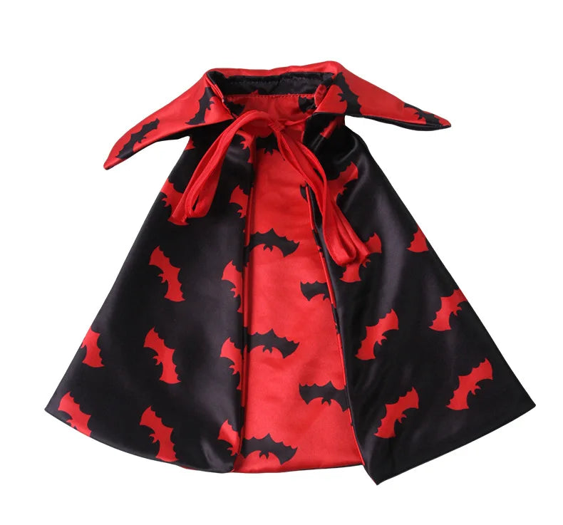 Halloween Reversible Bat Pet Vampire Cape Costume for Cats Dogs