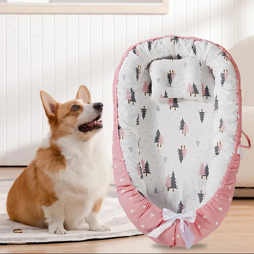 Plush Kennel Removable Thickening Dog Sofa Bed Washable Cat Dog Mat with Pillow Comfortable Pet Sleeping Bed Sofa