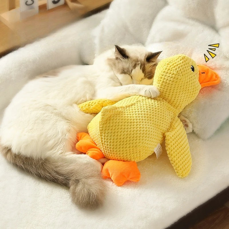 Plush Duck Dog Toy Bite Resistant Chew Toy For Dogs