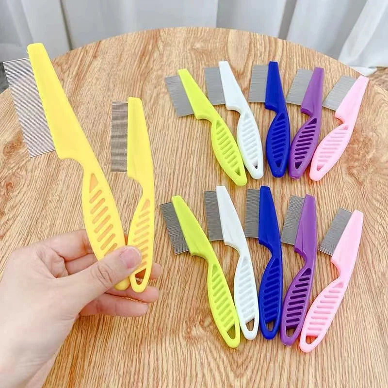 Stainless Steel Pet Grooming Comb Tool For Efficient Hair Shedding