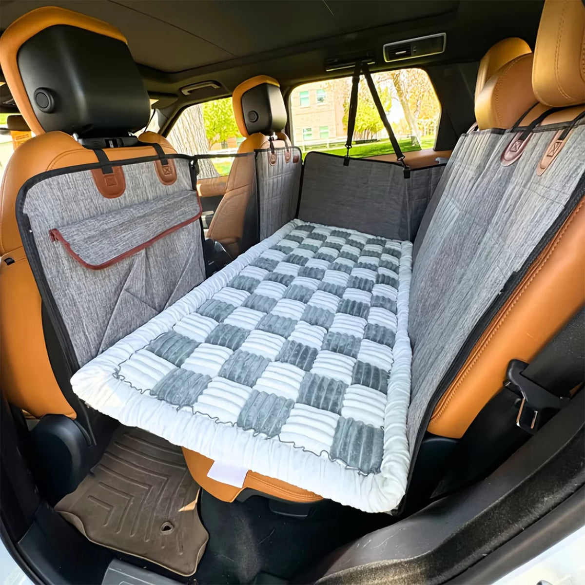 CWV Waterproof Coral Fleece Dog Car Seat And Bed Cover