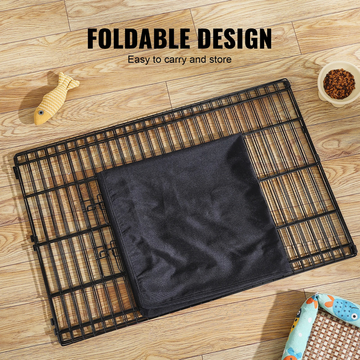 Vevor Foldable Metal Pet Exercise Pen With Secure Door