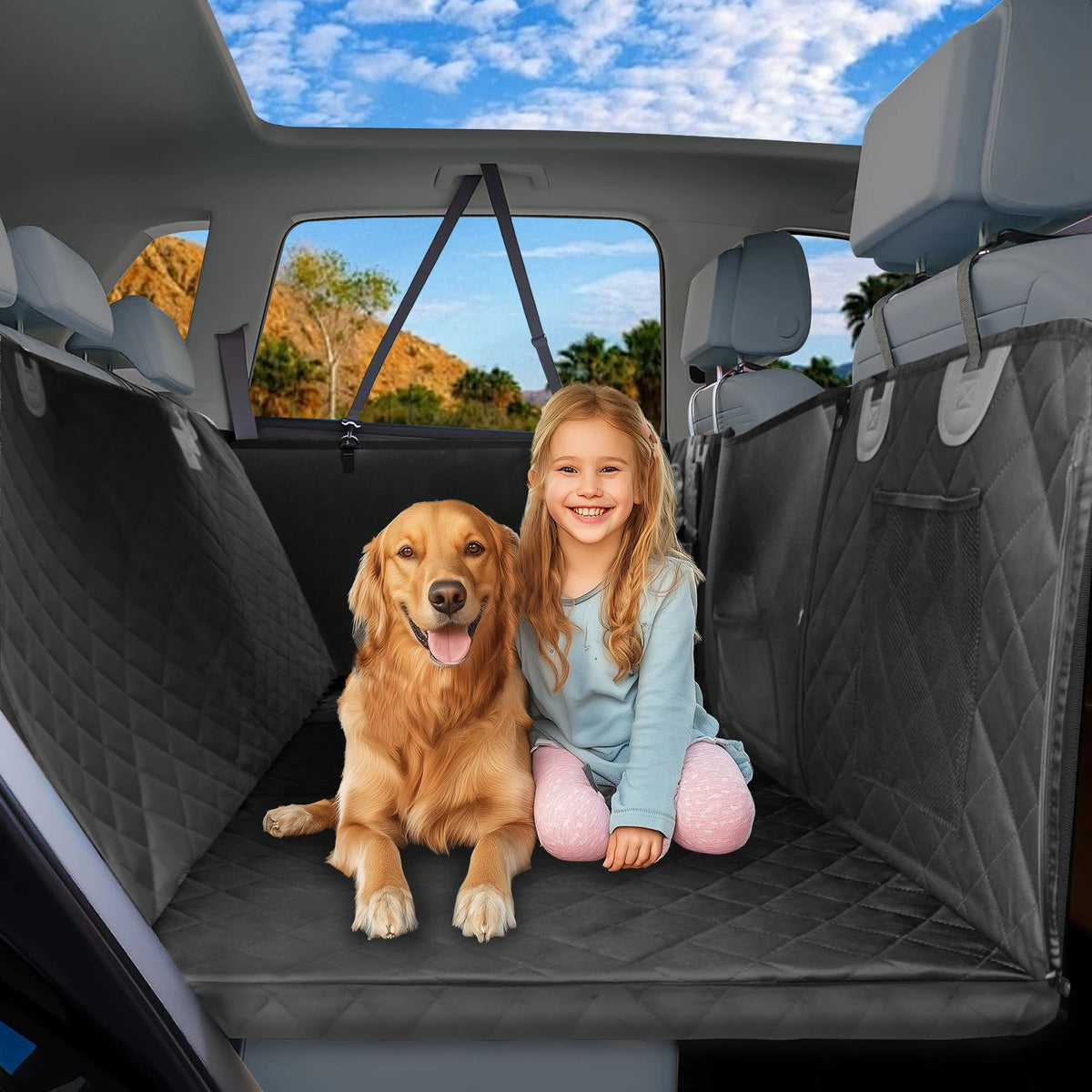 Wisfor Waterproof Dog Car Seat Extender And Hammock Cover