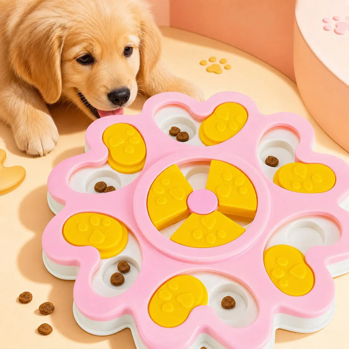 Dog And Cat Puzzle Feeder Toy for Interactive Slow Feeding
