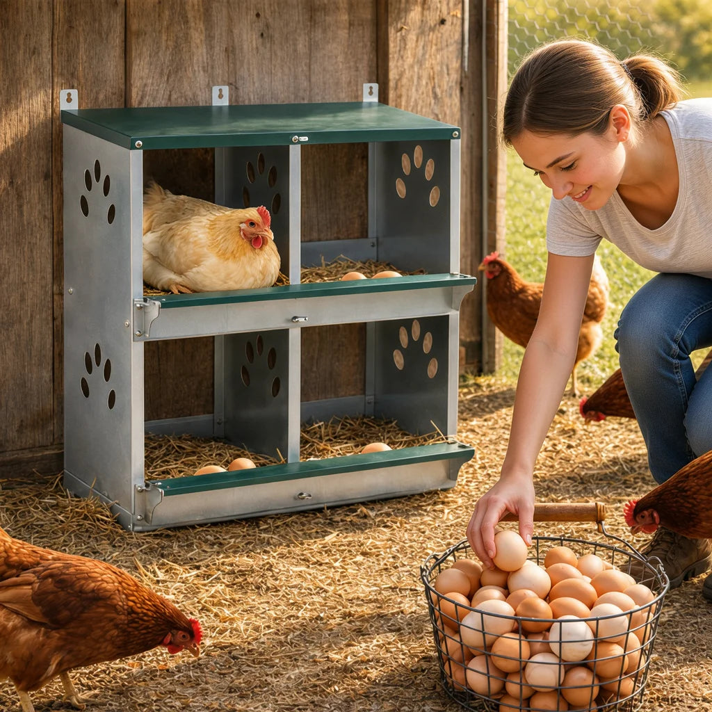 Heavy Duty Wall Mount Chicken Nesting Box For Backyard Hens