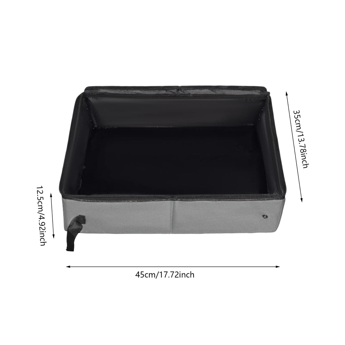 Portable Foldable Cat Litter Box With Lid And Scoop