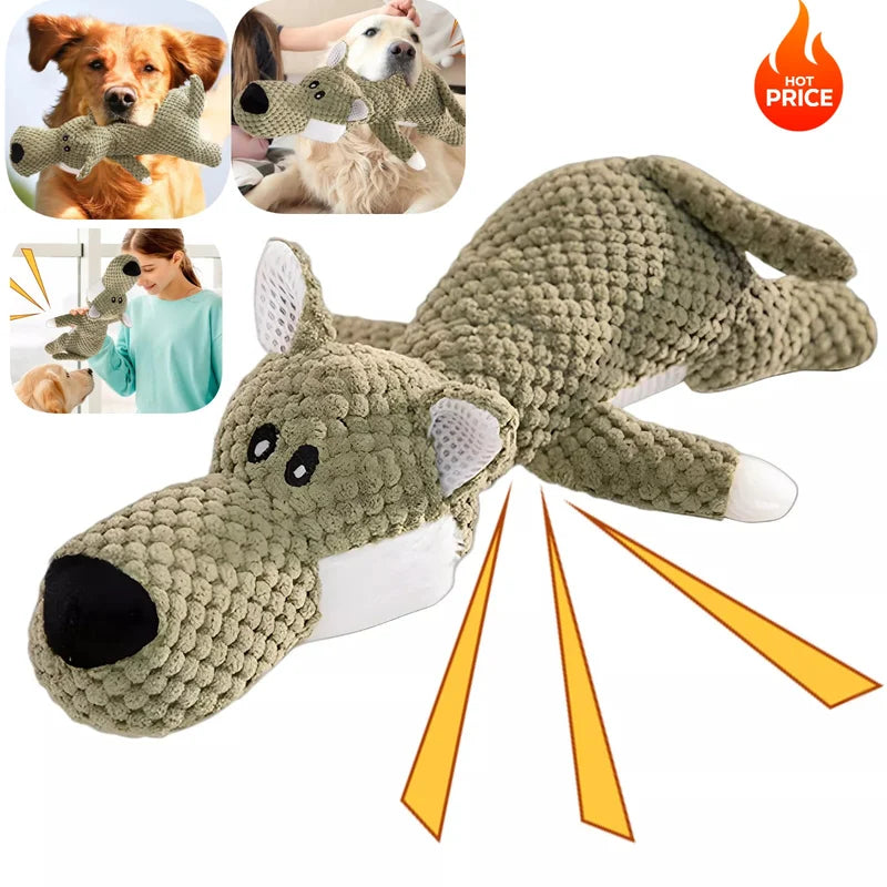 Durable Squeaky Dog Chew Toy For Aggressive Chewers Interactive