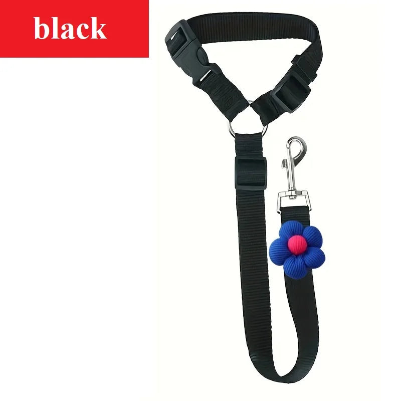 Tepoztec Adjustable Reflective Pet Car Seat Belt Harness