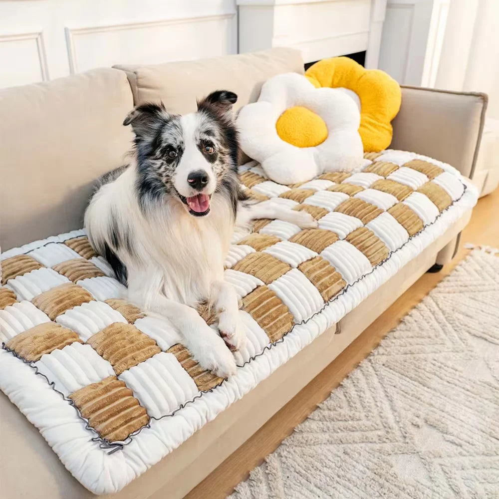CWV Waterproof Coral Fleece Dog Car Seat And Bed Cover