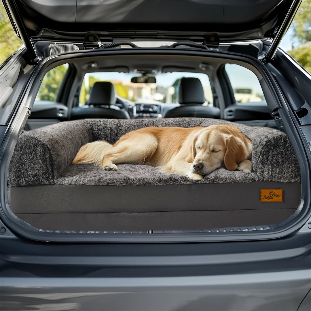 Bingopaw Orthopedic Calming Dog Bed With Removable Plush Cover
