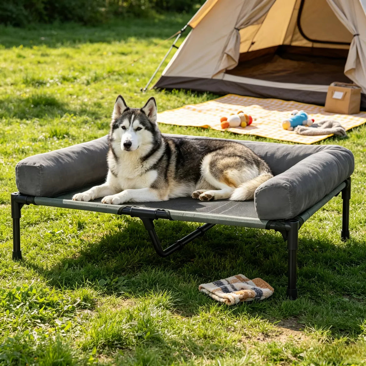 Bingopaw Elevated Dog Bed Breathable Mesh Cooling Raised Cot