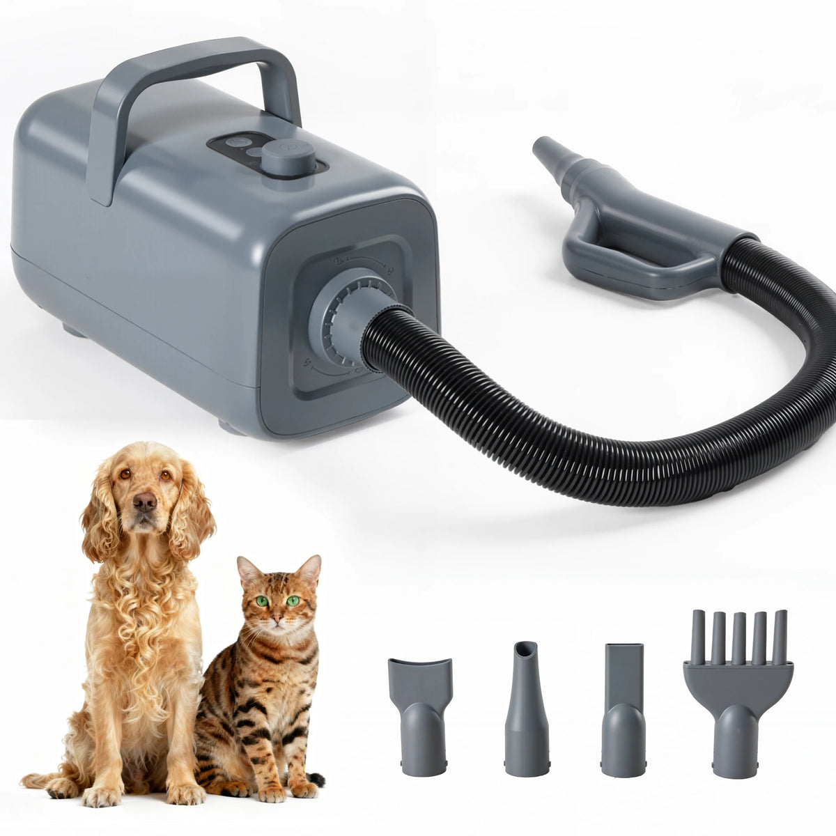 Professional Low Noise Pet Grooming Vacuum Dryer Kit