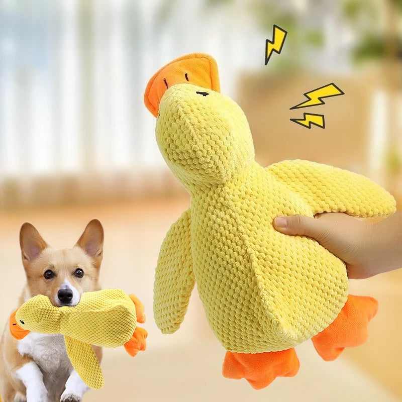 Plush Duck Dog Toy Bite Resistant Chew Toy For Dogs
