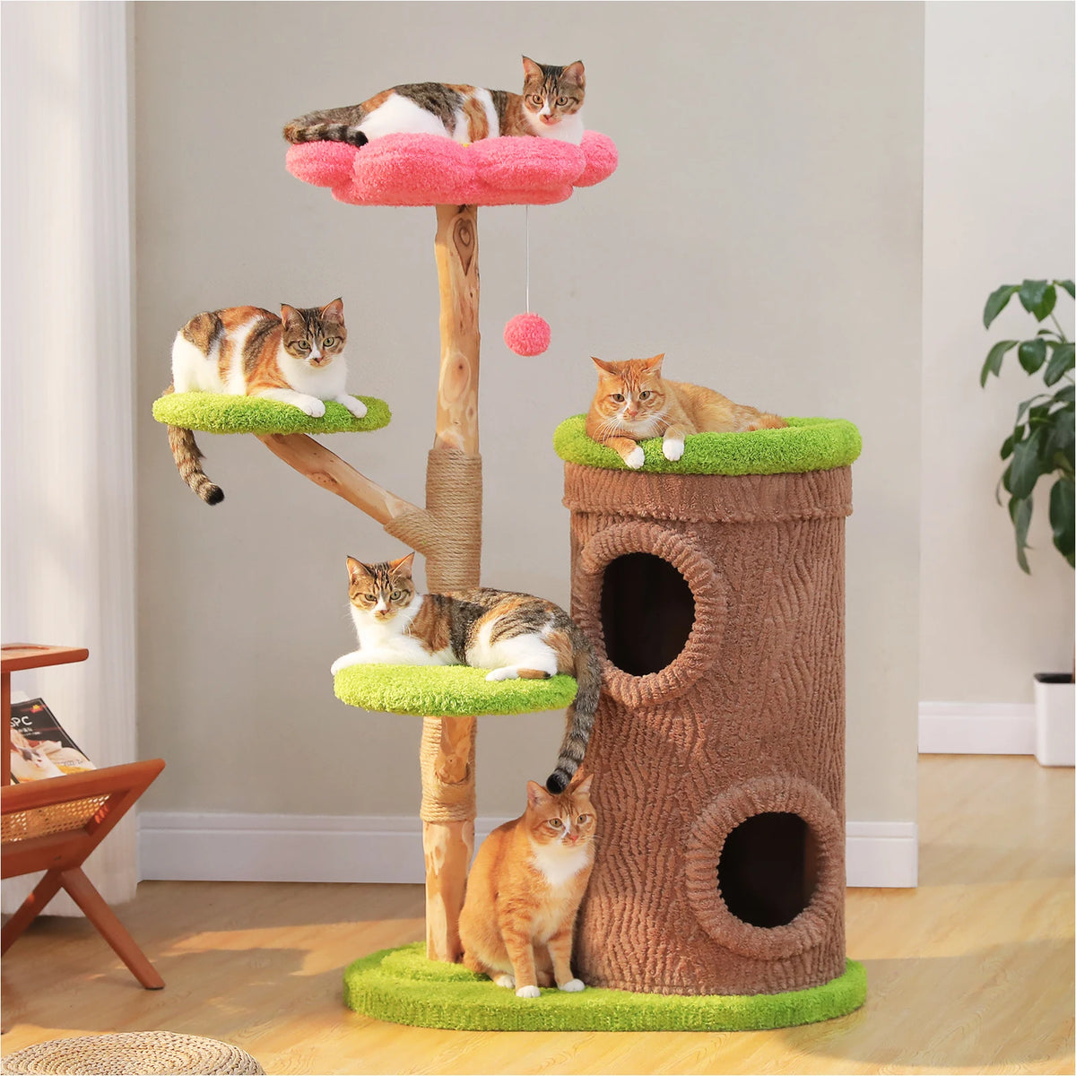 P Cat Tree Tower With Condos Scratching Posts And Beds