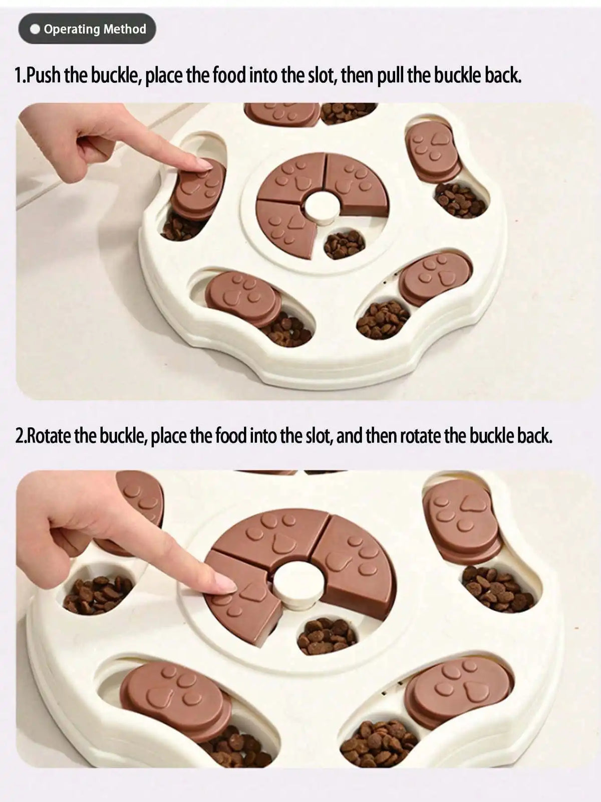 Interactive Dog Puzzle Slow Feeder Treat Dispenser Toy