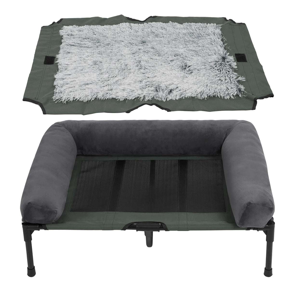Bingopaw Elevated Dog Bed Breathable Mesh Cooling Raised Cot