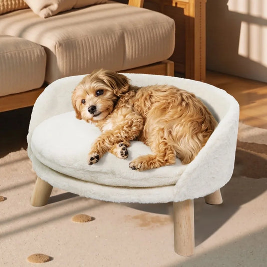 Borwart Elevated Pet Sofa Bed With Removable Waterproof Cover