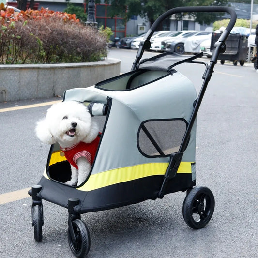 Bingopaw Portable Dual Entry All Terrain Dog Stroller Cart