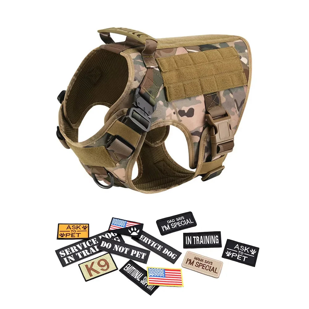 PetraVel Tactical Dog Harness Vest With Padded Design