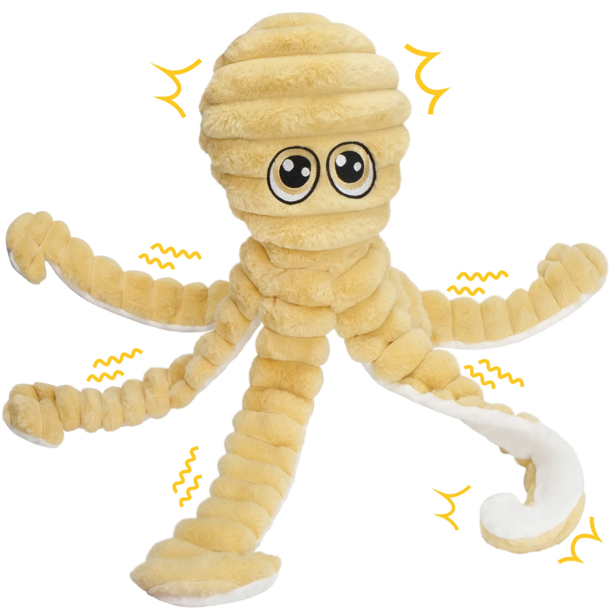 Octopus Design Squeaky Plush Dog Chewing Toy For Teething