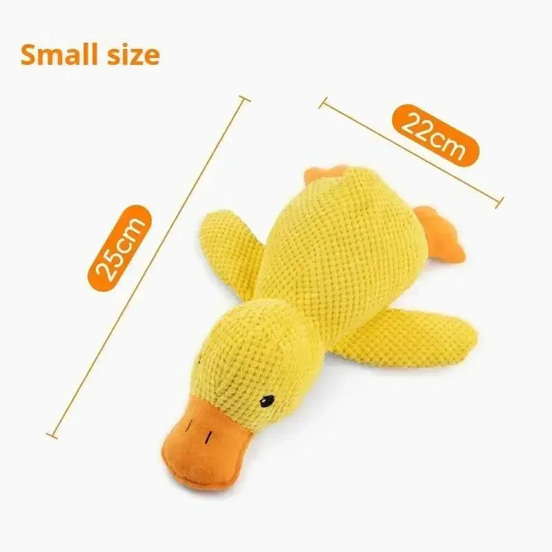 Soft Interactive Squeaky Plush Duck Chew Toy For Dogs