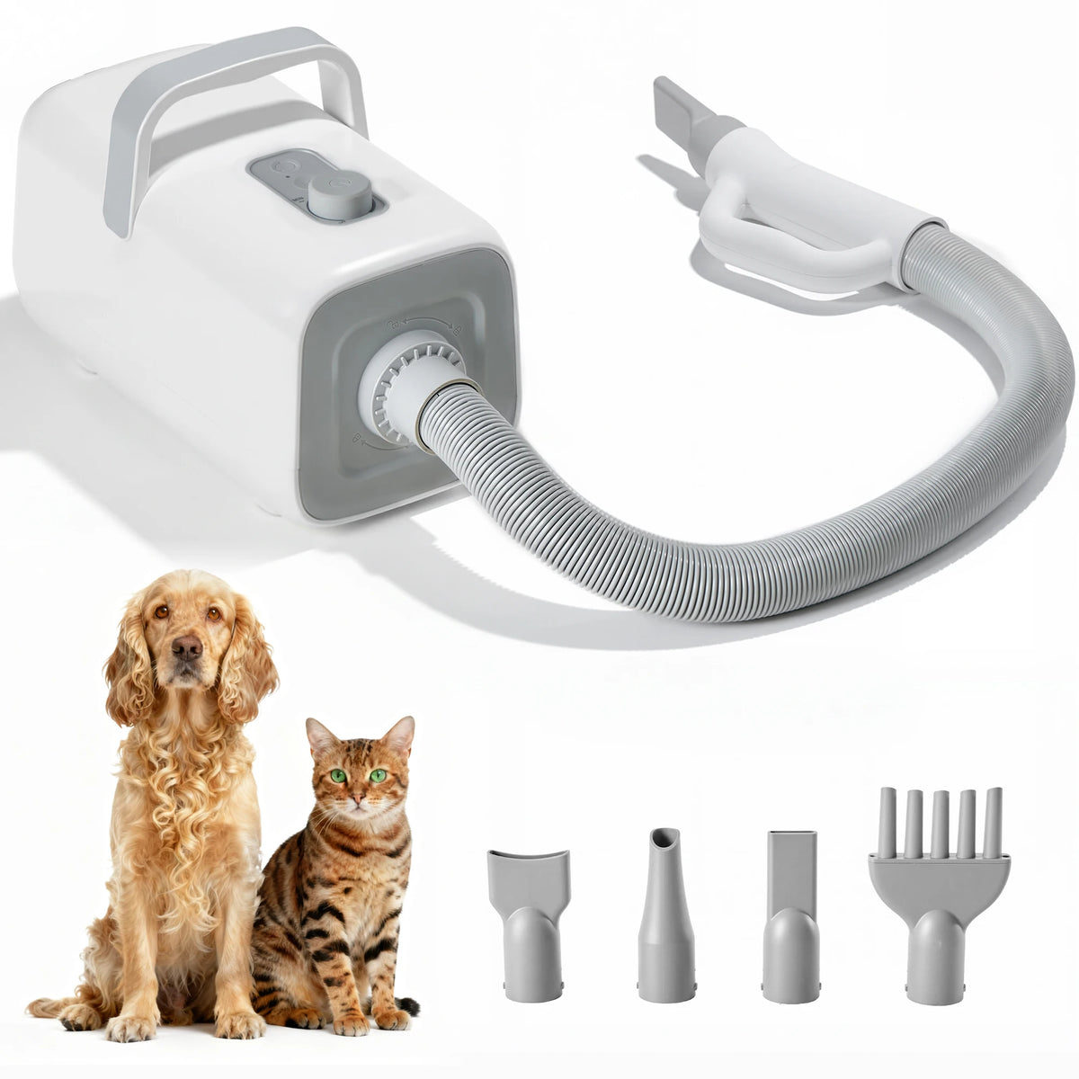 Professional Low Noise Pet Grooming Vacuum Dryer Kit