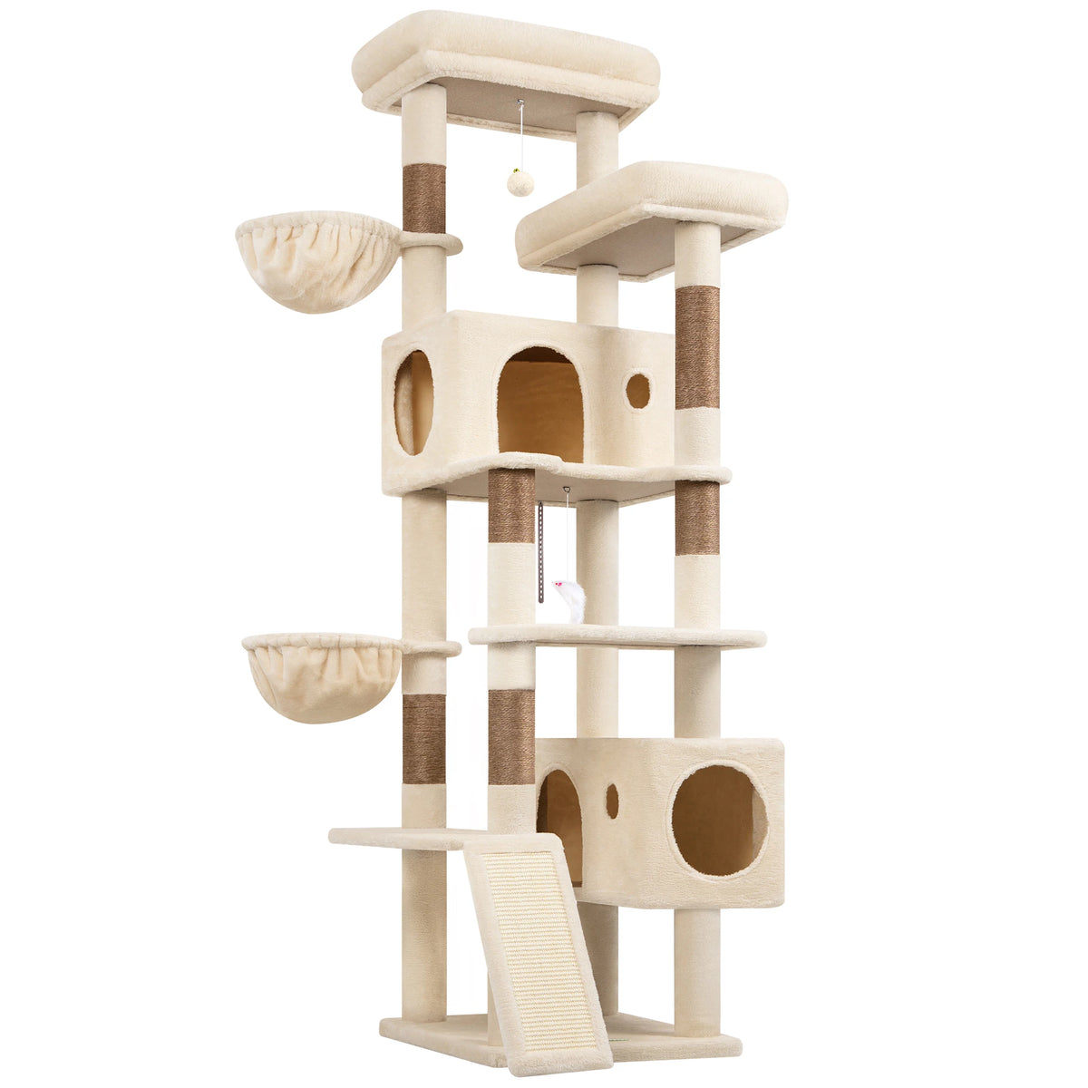 Globlazer Multi-Level Cat Tree Tower With Condos Hammocks And Perches