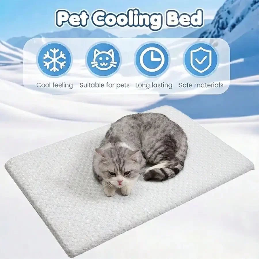Breathable Cooling Cat Bed With Thick Comfortable Padding