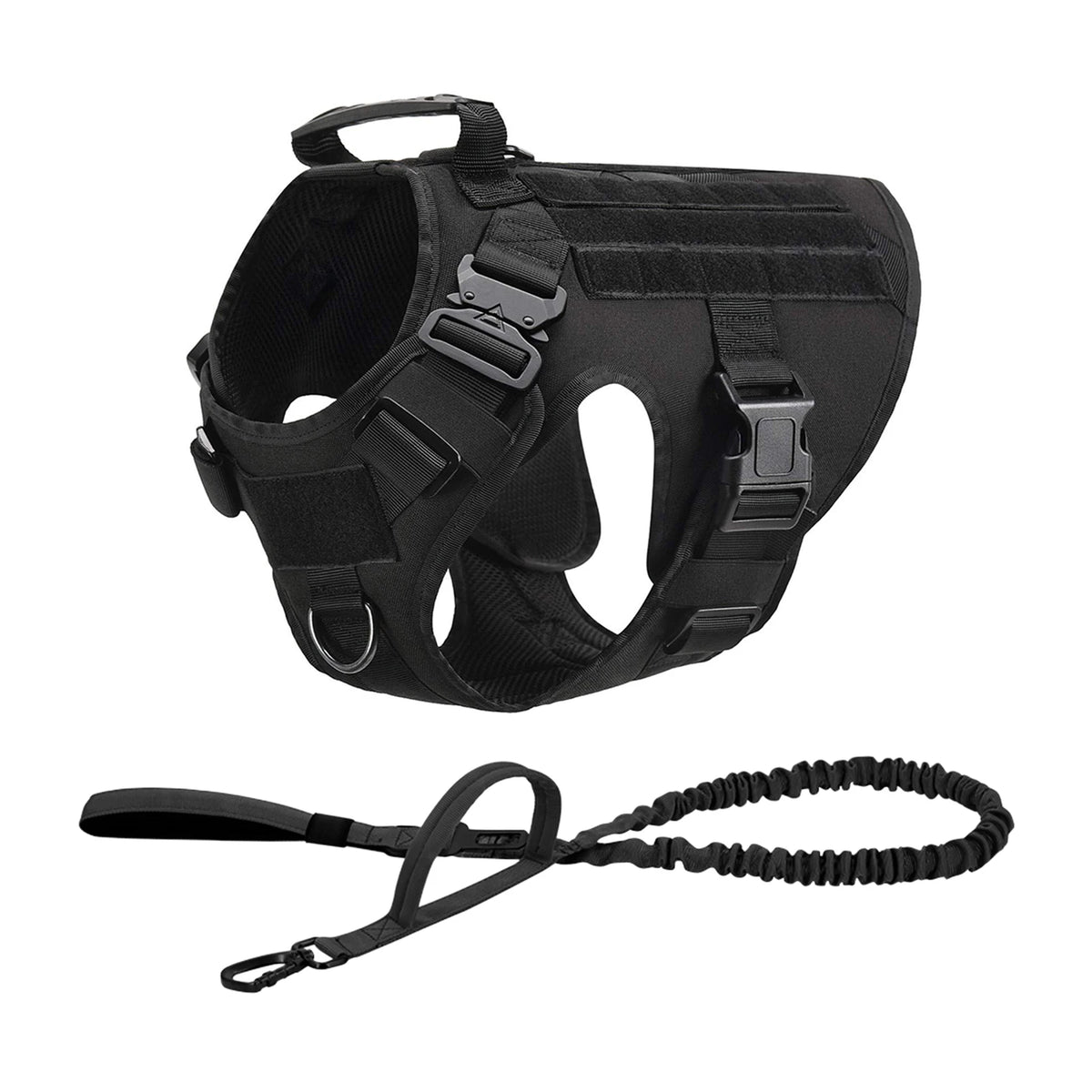 PetraVel Tactical Dog Harness With Adjustable Chest Plate