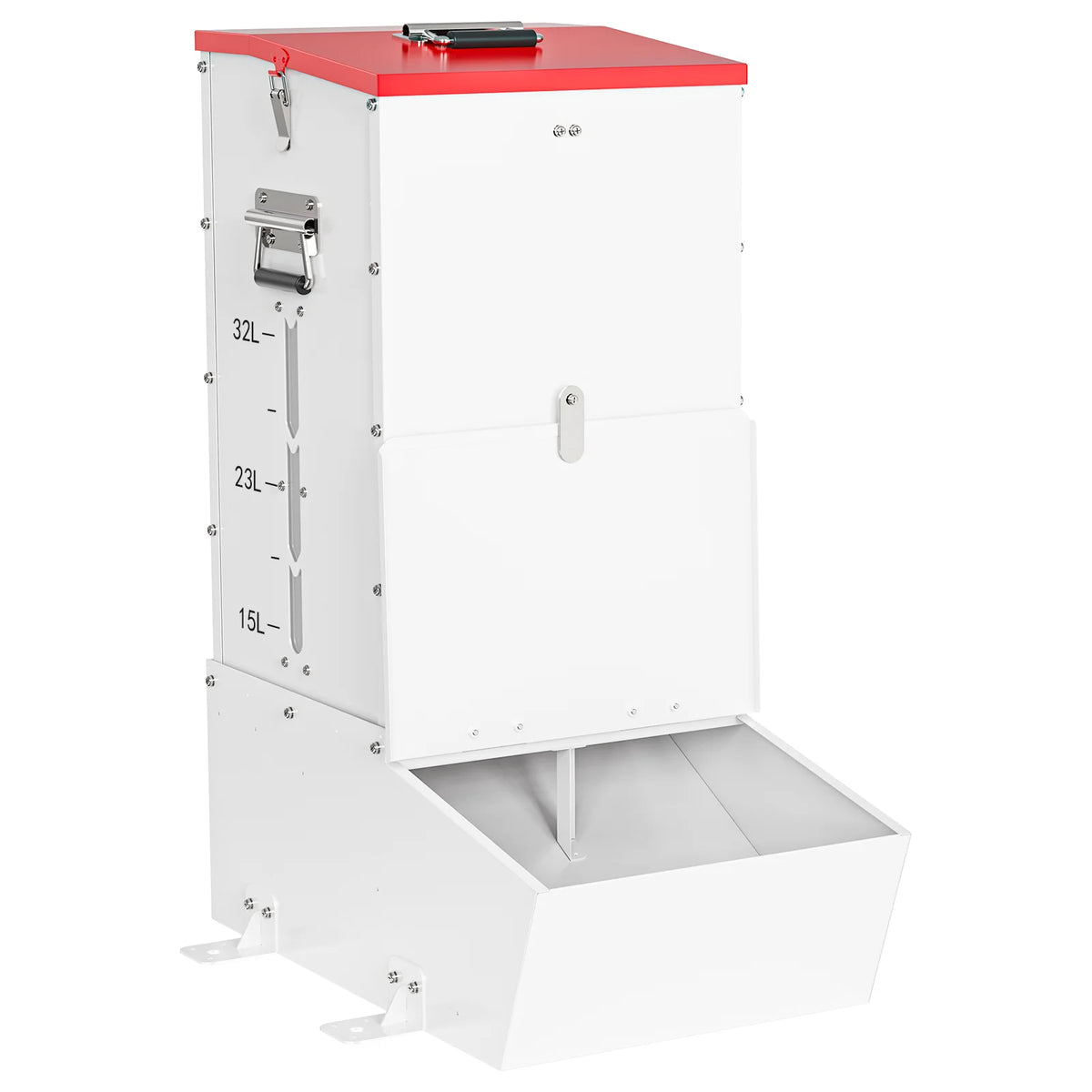 Automatic Lockable Stainless Steel Gravity Feeder for Dogs and Livestock