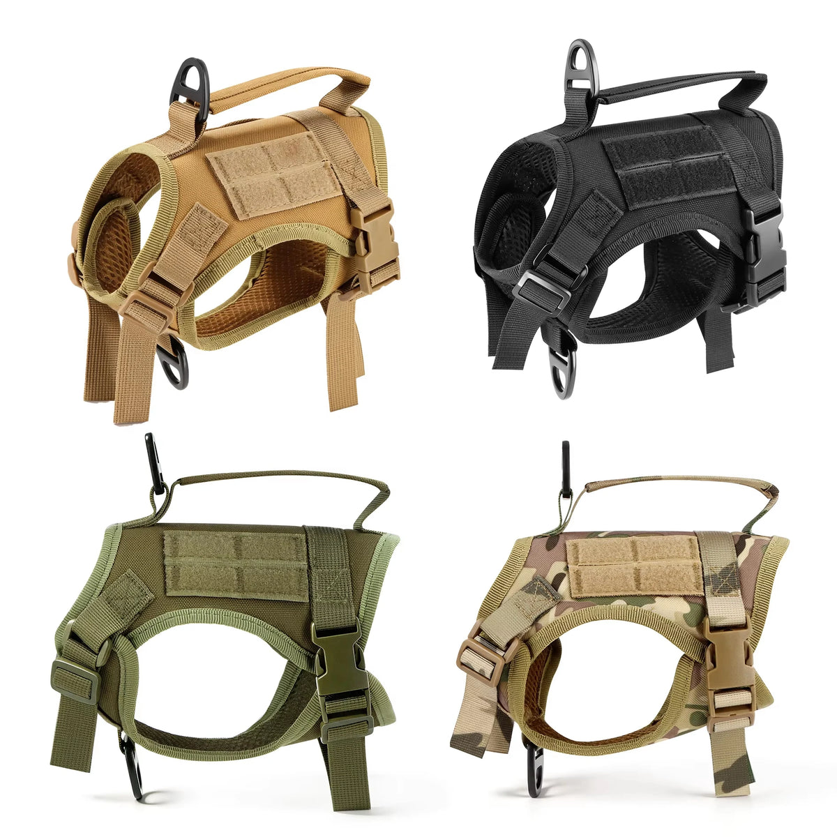 Petravel Adjustable Tactical Cat Harness Vest And Leash Set