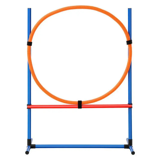 Dog Agility Training Equipment Adjustable Hurdles Jump Ring Obstacle Course