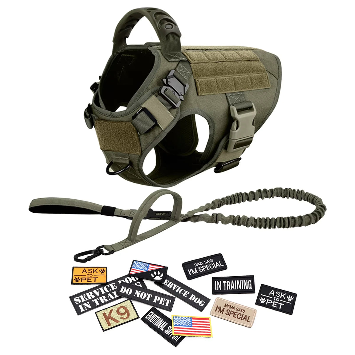 PetraVel Tactical Dog Harness Vest With Padded Design