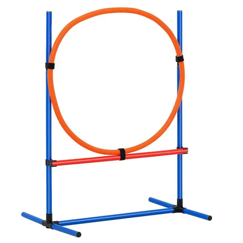 Dog Agility Training Equipment Adjustable Hurdles Jump Ring Obstacle Course