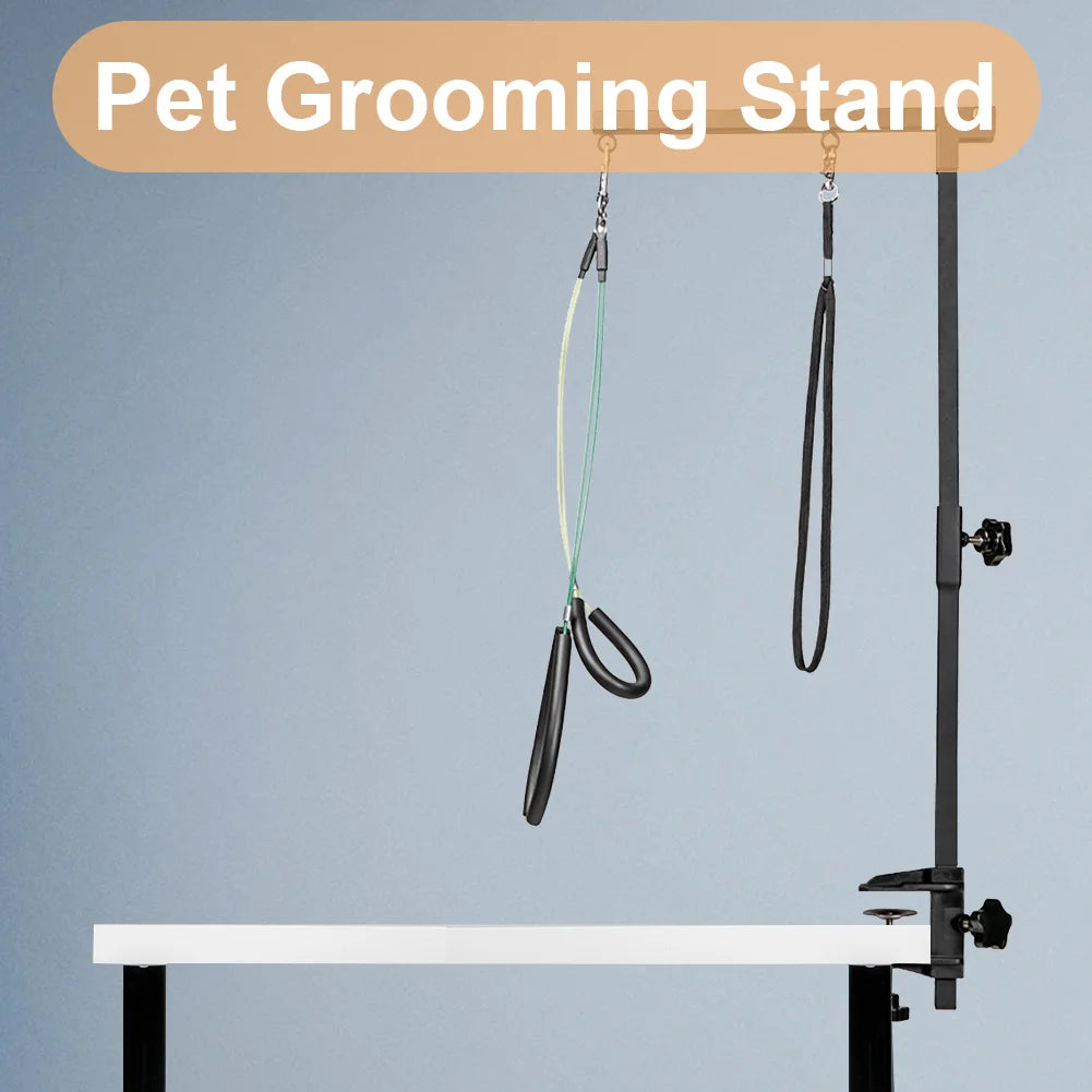 ATUOTIN Stainless Steel Dog Grooming Stand with Restraint Rope