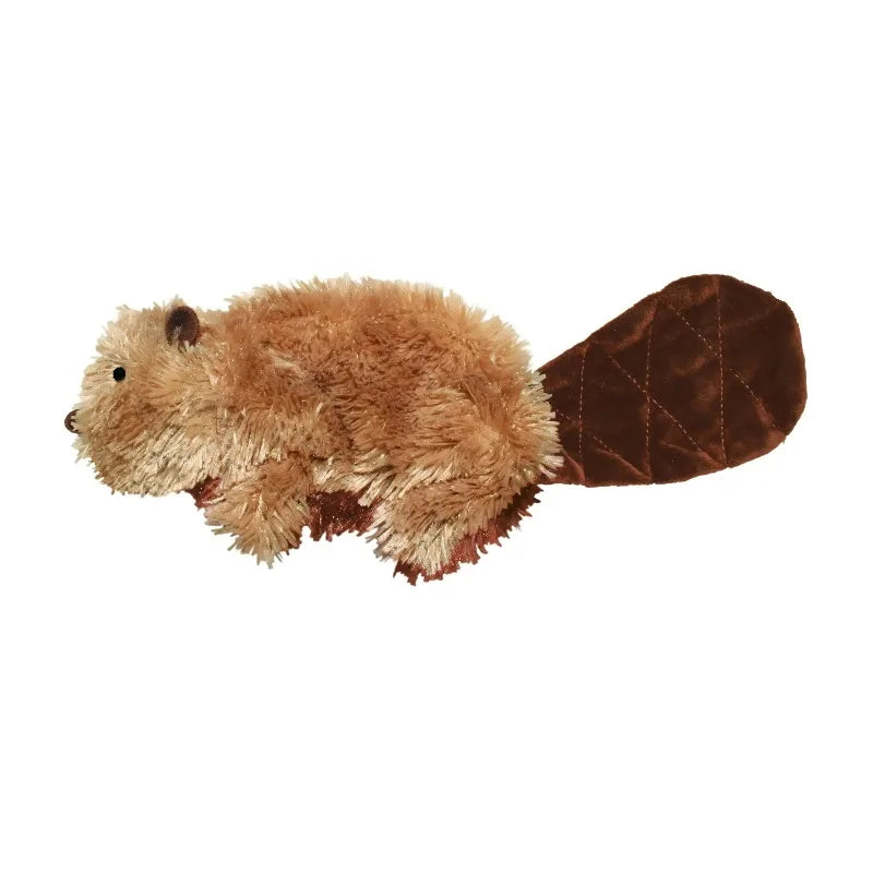 Squeaky Beaver Plush Dog Toy for Interactive Play and Chewing